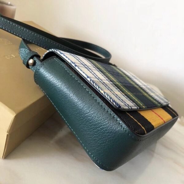 40767831 Burberry Vintage Check and Leather Wallet Backpack Green - 图片 9