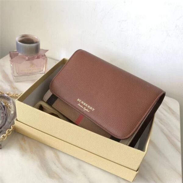 Burberry women’s bag official new Burberry messenger bag clutch shoulder bag brown - 图片 10