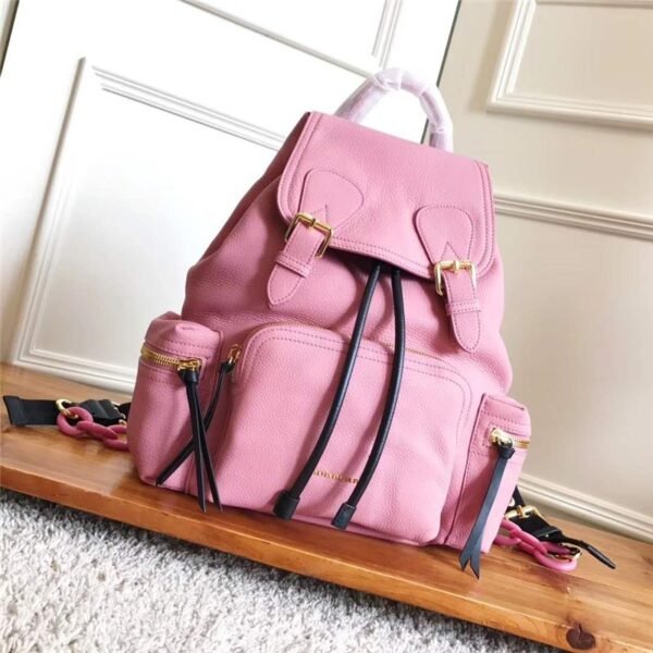 Burberry The Rucksack Functional Leather Military Backpack Pink