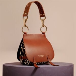 40457141 Burberry The Bridle Leopard Calf Hair and Smooth Bridle Tan